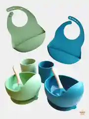 Нагрудник силиконовый, с карманом, детский