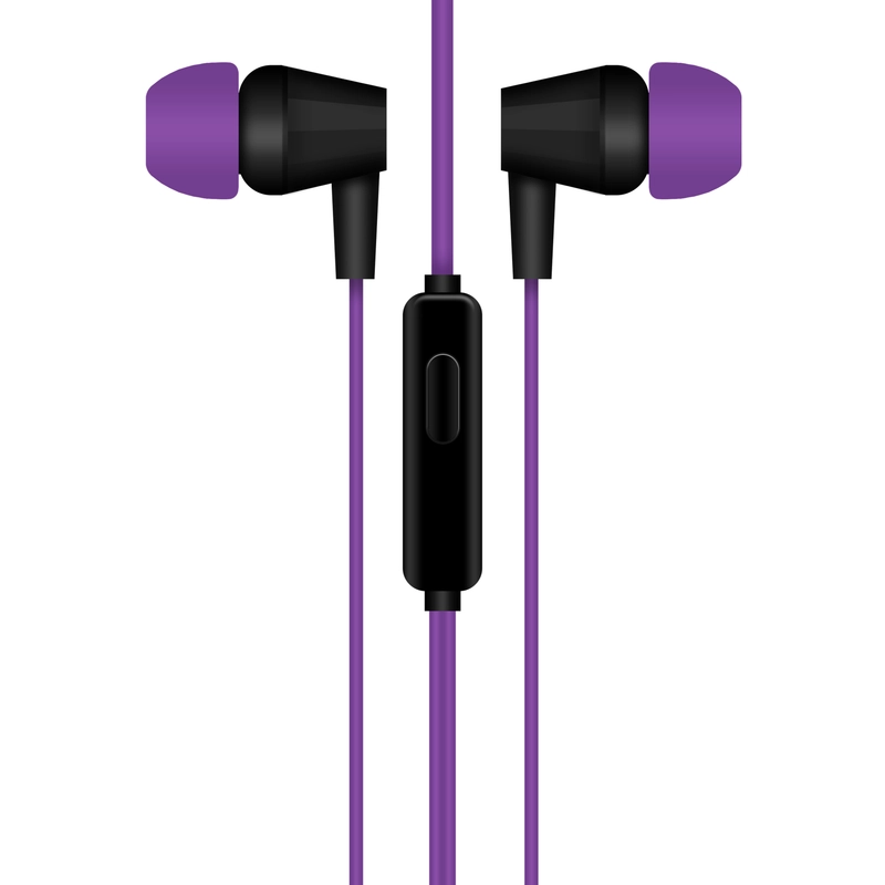 Krutoff / Наушники с микрофоном HF-J69, фиолетовый
