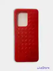 Красный чехол для Samsung S20 Ultra, плетеный