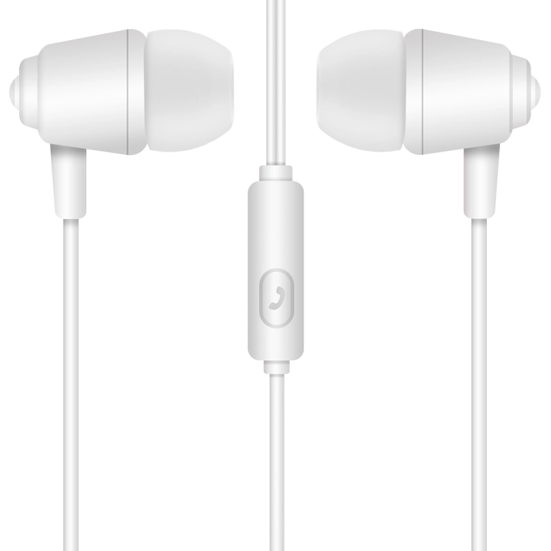 Krutoff / Наушники с микрофоном HF-P1, белый