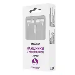 Krutoff / Наушники с микрофоном Starling, белые