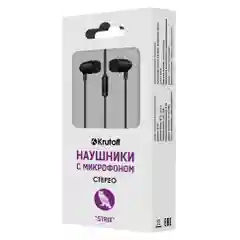 Krutoff / Наушники с микрофоном Strix, черный