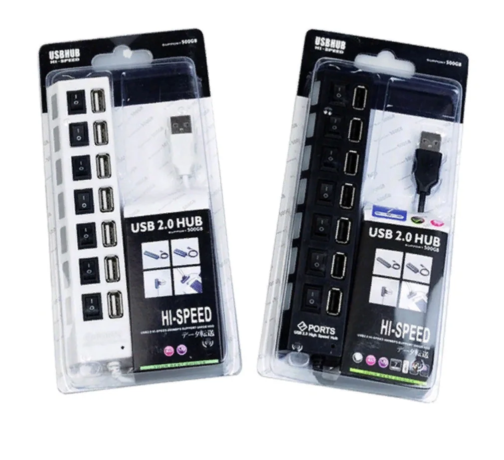 USB 2.0 Хаб, разветвитель-концентратор, 7 портов