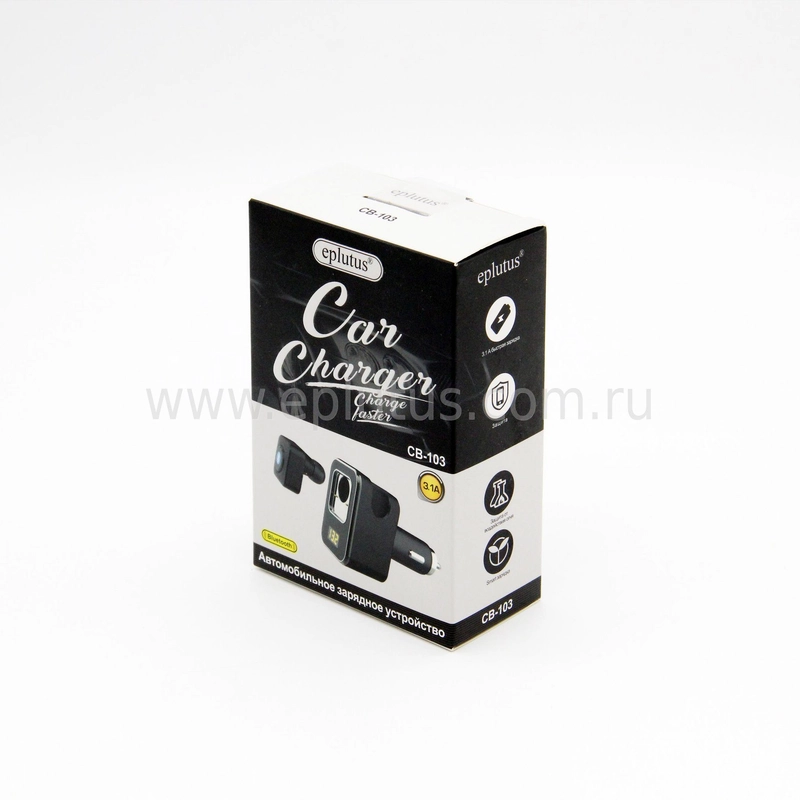 Автомобильное зарядное устройство Eplutus CB103, с Bluetooth гарнитурой