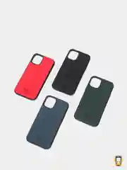 Зеленый чехол iPhone 12 Mini, 12 / 12 Pro, 12 Pro Max силиконовый "под кожу"