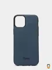 Темно-синий чехол iPhone 12 Mini, 12 / 12 Pro, 12 Pro Max силиконовый "под кожу"
