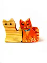 Игрушка деревянная "Котики"
