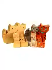 Игрушка деревянная "Котики"