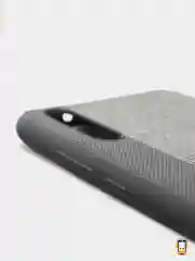 Серый чехол Huawei P20, Хуавей П20, силиконовый, под ткань