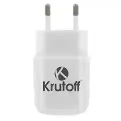 Сетевое зарядное устройство Krutoff CH-02, 1xUSB, 2.1A, белый