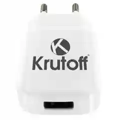 Сетевое зарядное устройство Krutoff CH-02, 1xUSB, 2.1A, белый