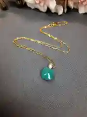 Бирюзовый подвеска с цепочкой с цирконом