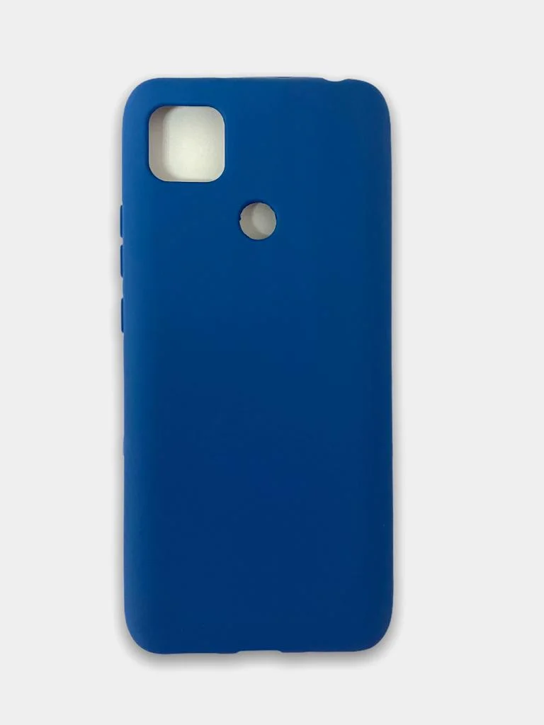 Темно-синий чехол для Xiaomi Redmi 9C, Silicon Lite, бархатный