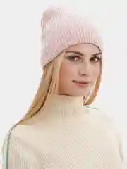 Коралловый шапка в рубчик