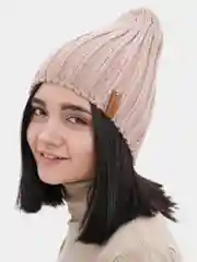 Коралловый тонкая шапка-бини