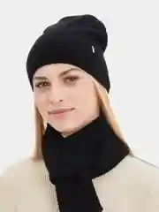 Черный комплект вязаный