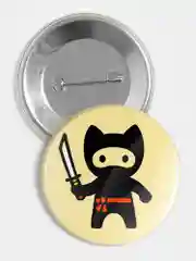 Значок "Котониндзя", 56 мм
