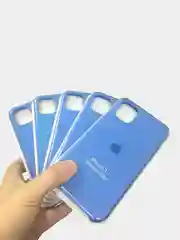 Синий чехол силиконовый Silicone Case iPhone 11
