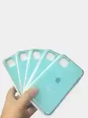 Бирюзовый чехол силиконовый Silicone Case iPhone 11