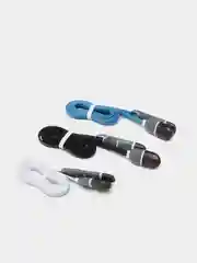 Белый usb кабель 2 в 1: Apple lightning / micro usb