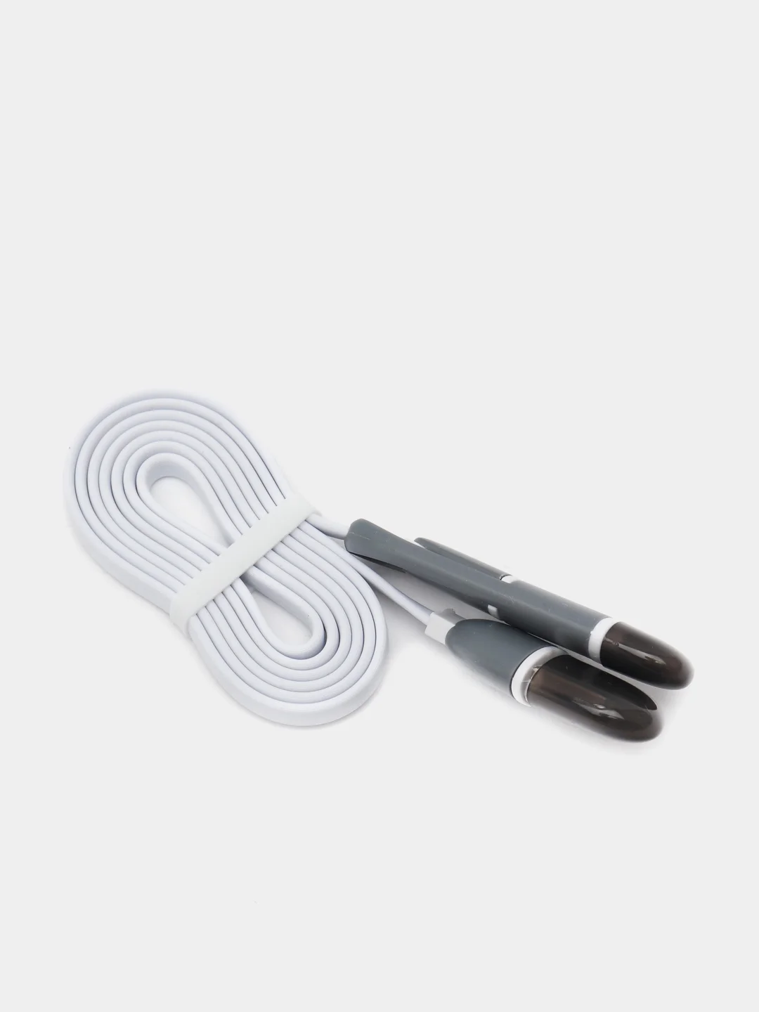 Белый usb кабель 2 в 1: Apple lightning / micro usb