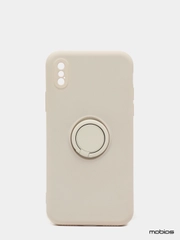 Чехол силиконовый с кольцом на iPhone X / XS  mobios