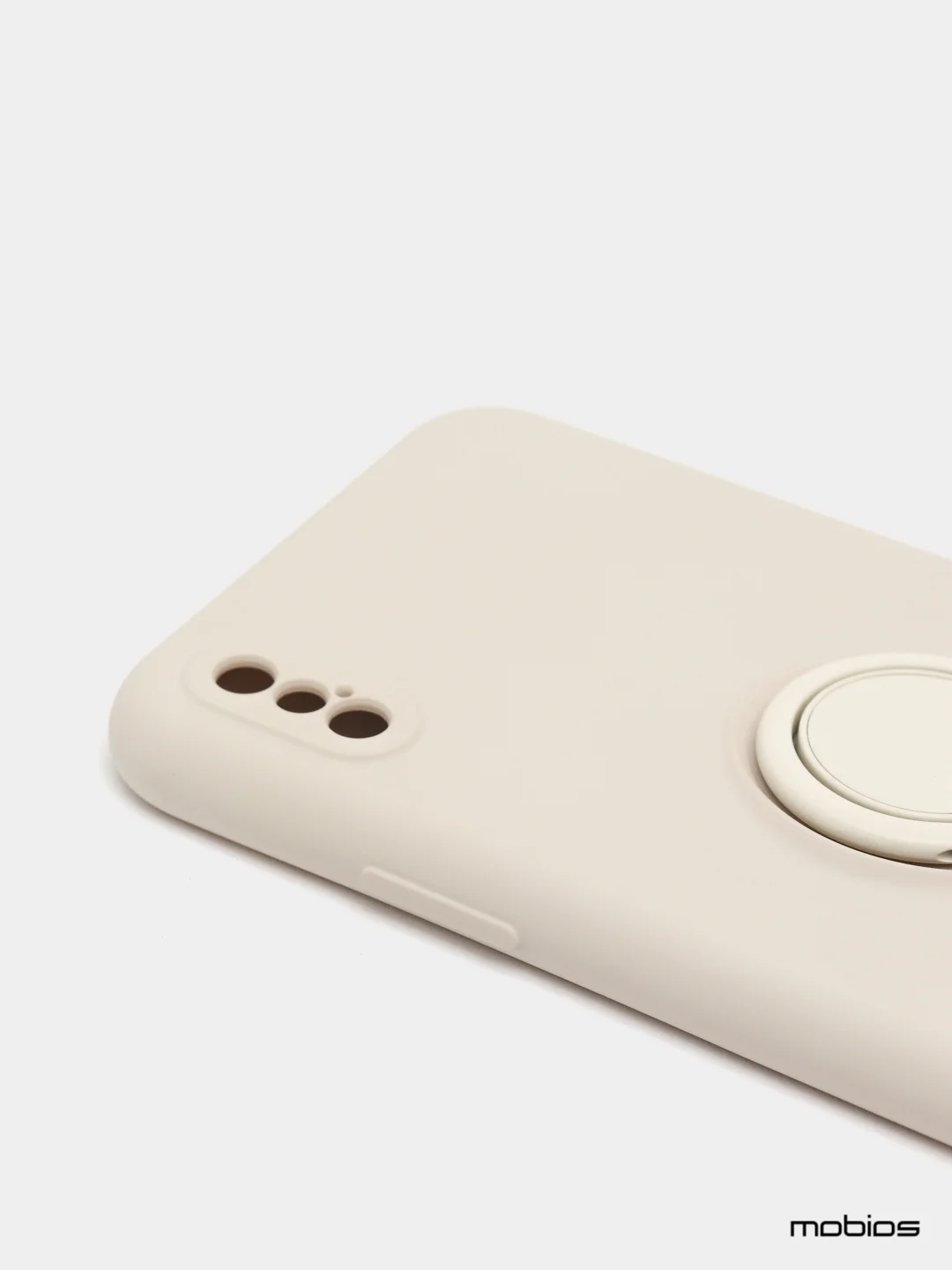 Чехол силиконовый с кольцом на iPhone X / XS  mobios