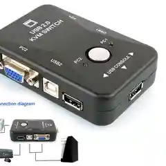 Переключатель коммутатор KVM-21UA, USB