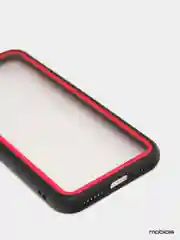 Черный чехол силиконовый на iPhone 6 Plus / 6S Plus с прозрачной задней панелью