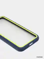 Темно-синий чехол силиконовый на iPhone 6 Plus / 6S Plus с прозрачной задней панелью