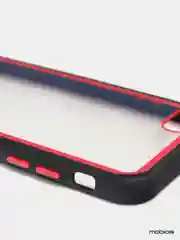Голубой чехол силиконовый на iPhone 6 Plus / 6S Plus с прозрачной задней панелью