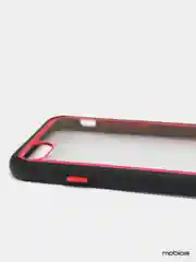 Голубой чехол силиконовый на iPhone 6 Plus / 6S Plus с прозрачной задней панелью