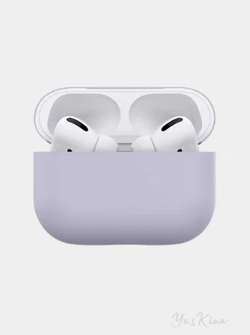 Лавандовый силиконовый чехол для наушников AirPods Pro