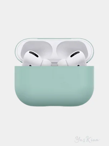Бирюзовый силиконовый чехол для наушников AirPods Pro