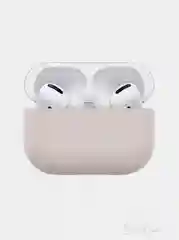 Бежевый силиконовый чехол для наушников AirPods Pro