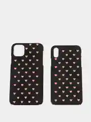 Чехол для iPhone "Hearts", 6s, 7, 8 Plus, X, Xs, XR, Max, 11 Pro Max, 12 Pro Max, mini
