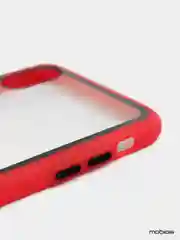 Голубой чехол силиконовый на iPhone XS Max с прозрачной задней панелью, mobios
