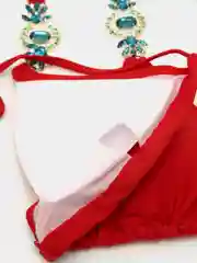 Синий купальник с камнями