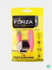 Красный светодиодный USB светильник, фонарик