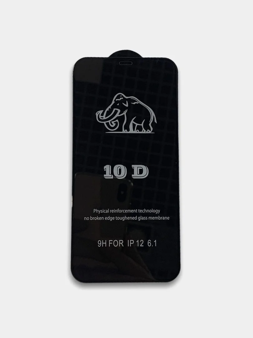 Черный защитное стекло на iPhone 12, 12 Pro, 12 mini, 12 Pro Max