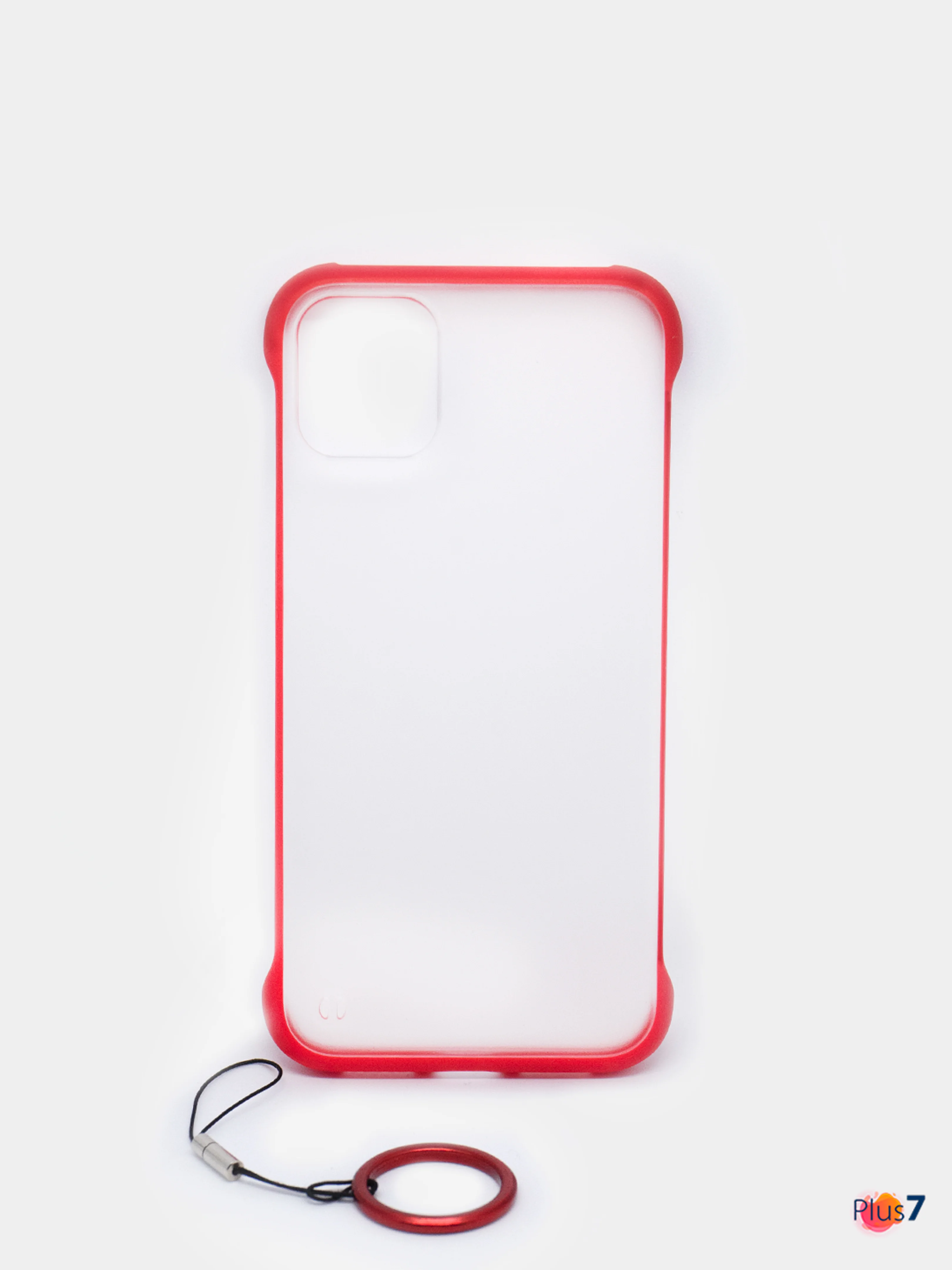 Золотой чехол для Apple iPhone 11 Pro Max, прозрачный с держателем