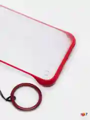 Золотой чехол для Apple iPhone X / XS прозрачный с держателем