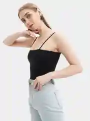 Боди черный белый