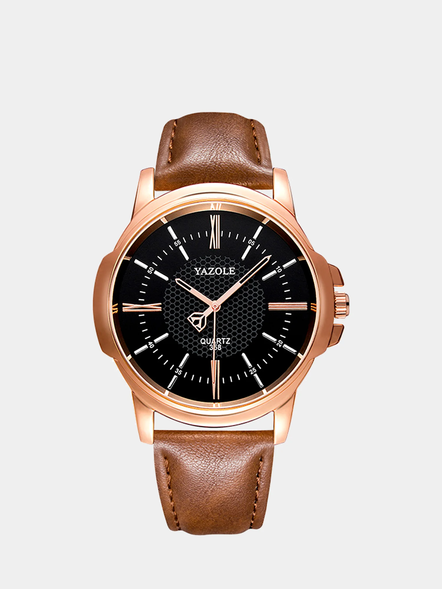 Серебряный мужские часы Yazole 358