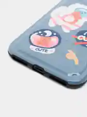 Серый чехол для iPhone "Cute Space", 6s 7, 8 Plus X, Xs Max, XR 11 Pro Max