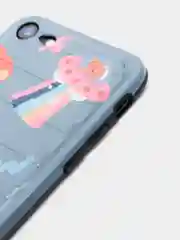 Серый чехол для iPhone "Cute Space", 6s 7, 8 Plus X, Xs Max, XR 11 Pro Max