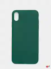 Зеленый чехол силиконовый для iPhone X / XS