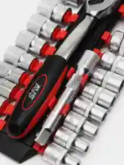 Набор головок торцевых с аксессуарами 1/2"DR (8-32 мм) 20 предметов