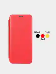Красный чехол книжка Huawei P30 Lite/Mate20/Mate20Lite/P40LiteE/P20/Play/20Lite/9C/honor10/8X/8A