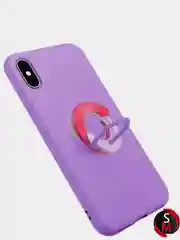 Силиконовый чехол с магнитным кольцом попсокет для Apple iPhone айфон xs xr 11 pro max